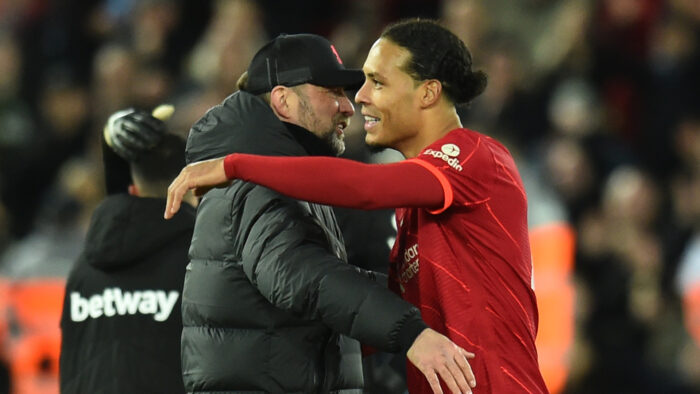 Jurgen Klopp and Virgil van Dijk