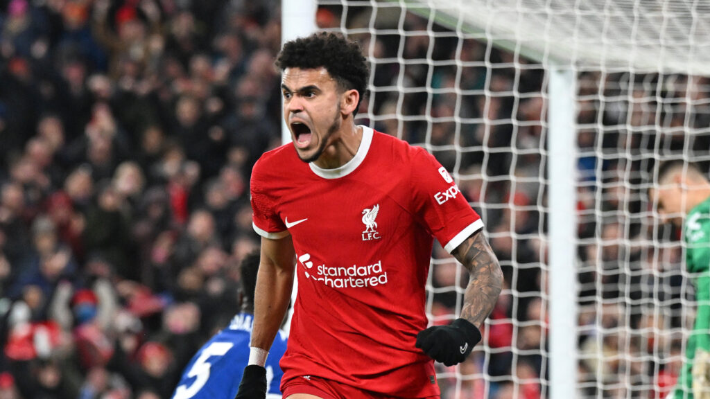 Luis Diaz Liverpool Chelsea Premier League 01312024 (John Powell/Liverpool FC via Getty Images)