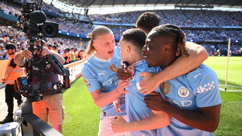 Erling Haaland Phil Foden Manchester City v West Ham United Premier League 05192024 (Michael Regan/Getty Image)