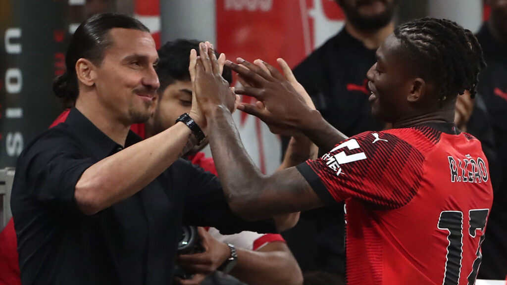 Zlatan Ibrahimovic Rafael Leao AC Milan v Hellas Verona Serie A 06042023 (Marco Luzzani/Getty Images)