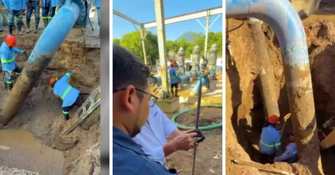 ANDA concluye reparación y restablece servicio de agua - Canal 12 de El ...