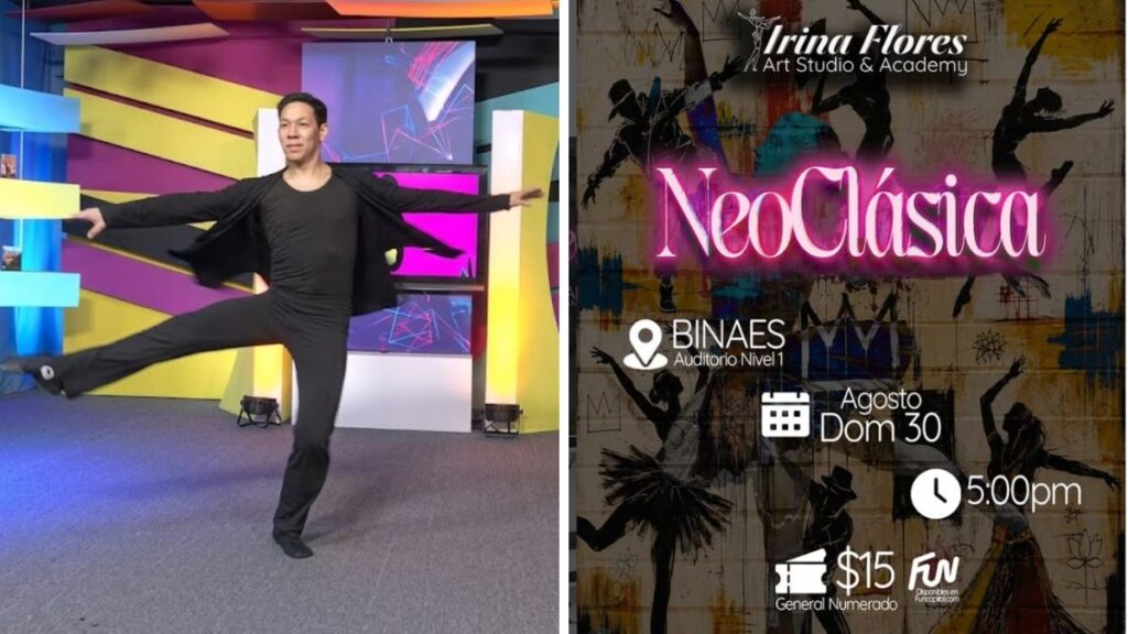 Integrantes de Irina Flores Art durante una presentación de danza neoclásica